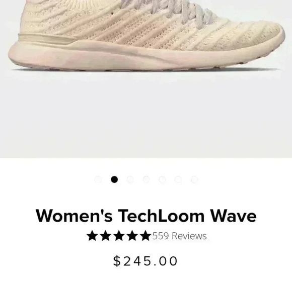 APL Womens Warm Silk/ Pastel Melange Techloom Sneaker 9.5 - Picture 2 of 16